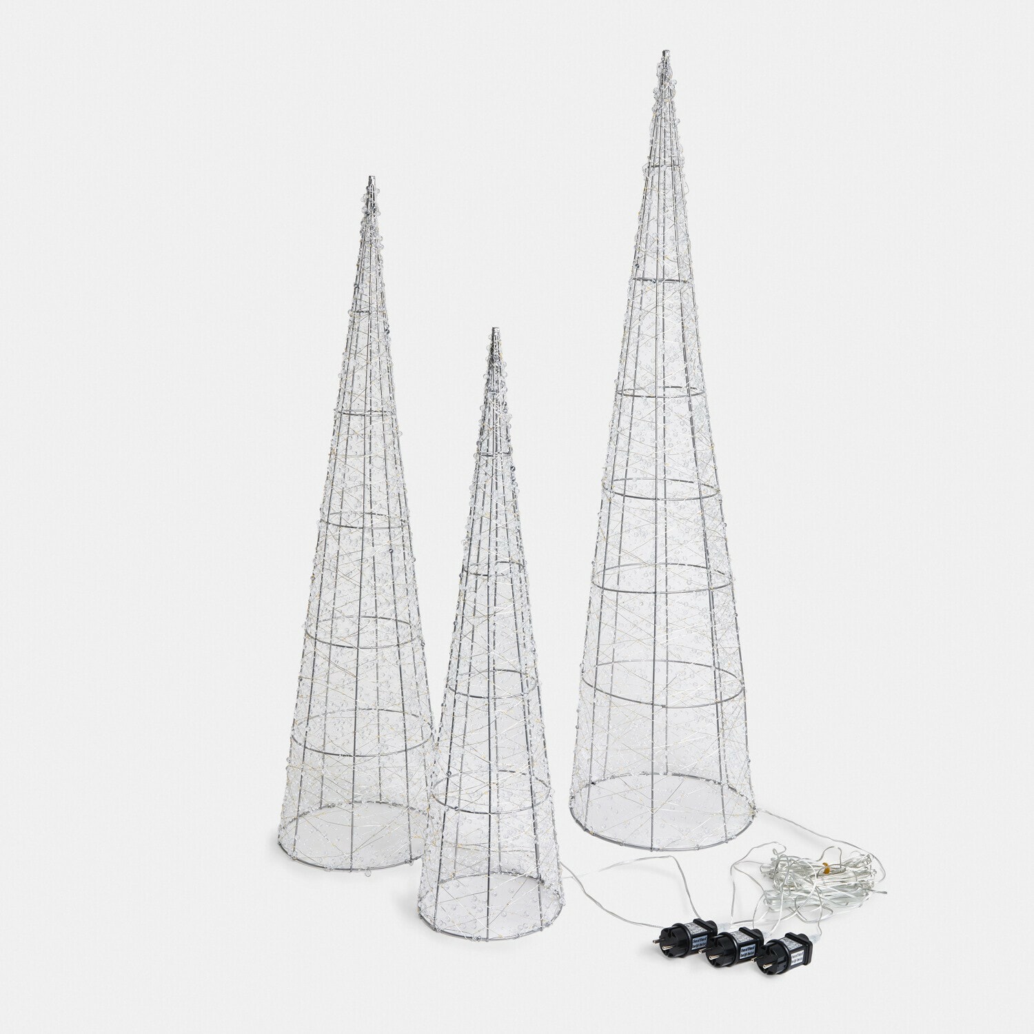 Ledkerstboom set van 3 Clairune