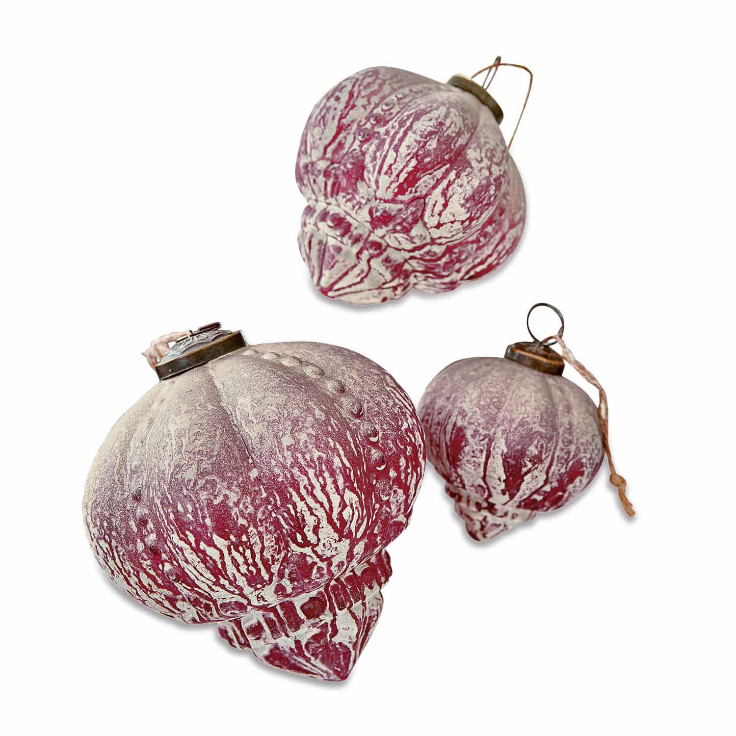 Lot de 3 suspensions de Noël Cuon