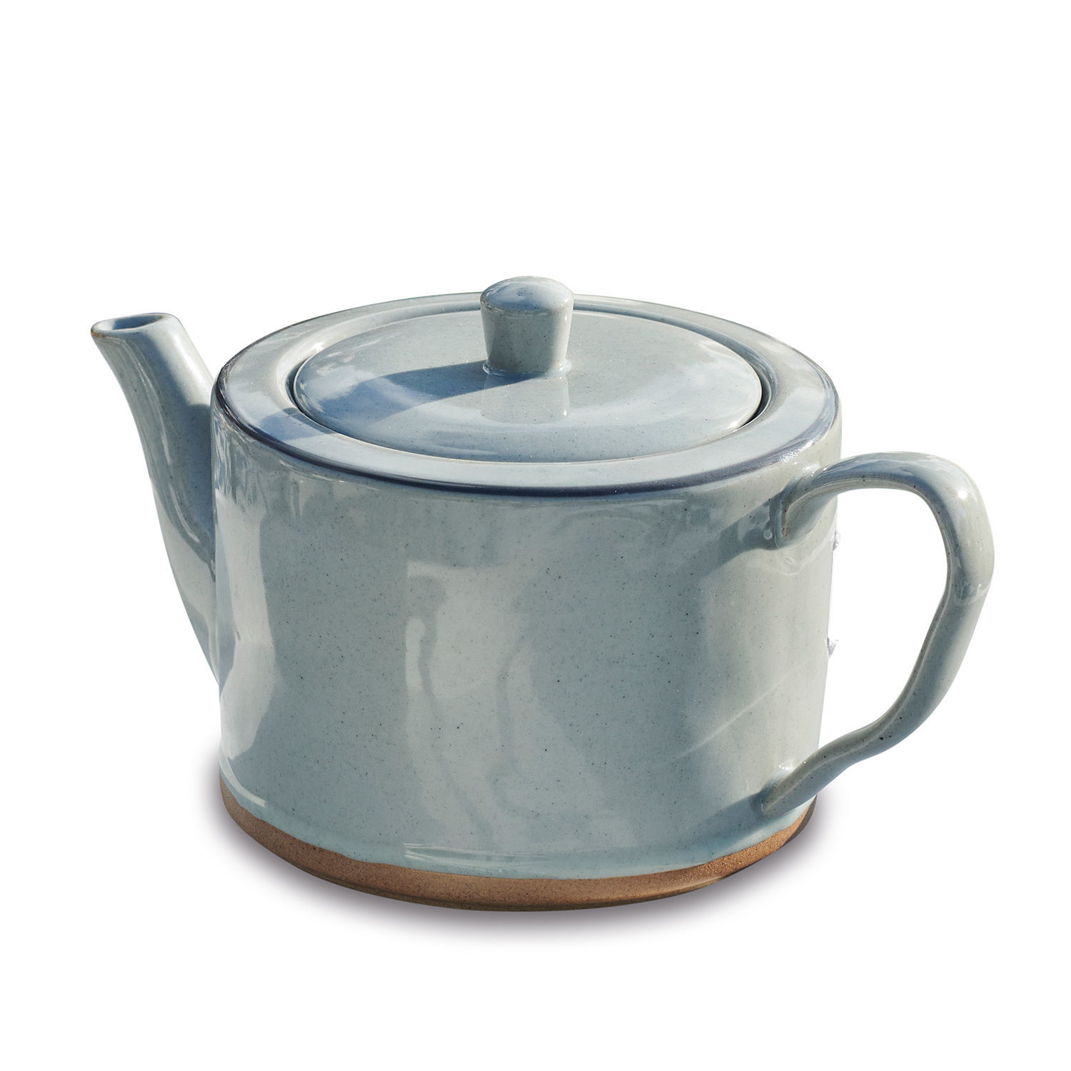Theepot Biarré Blauwe keramische theepot met deksel en handvat voor het zetten van thee