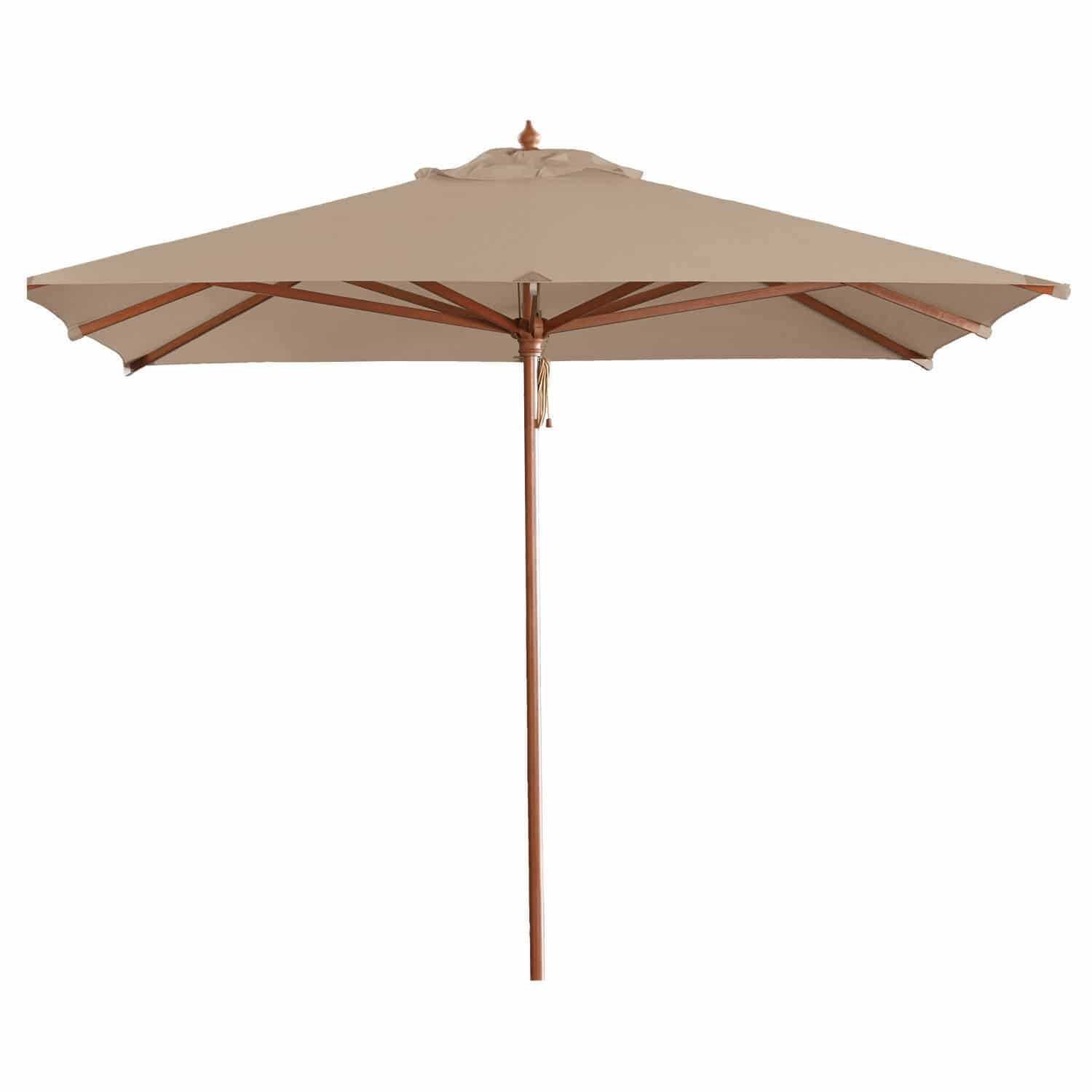 taupe Grote tuinscherm Barnet in taupe met houten frame, ideaal voor terras en tuin
