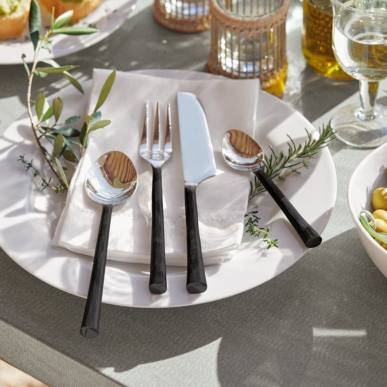 Lot de 4 couverts Lyssia
