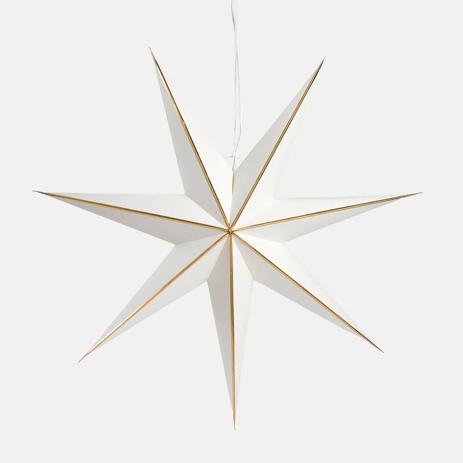 Papieren ster met verlichting Stardomen