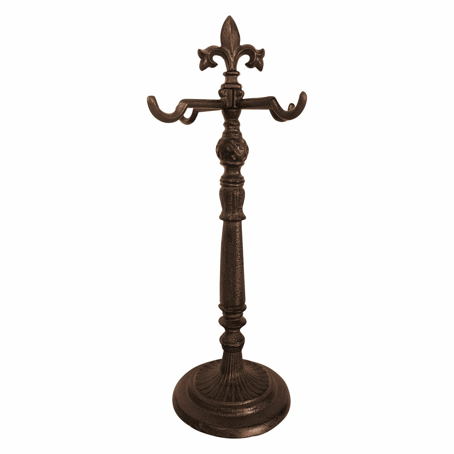 Support de couronne Antwan en métal brun antique pour décoration intérieure et extérieure