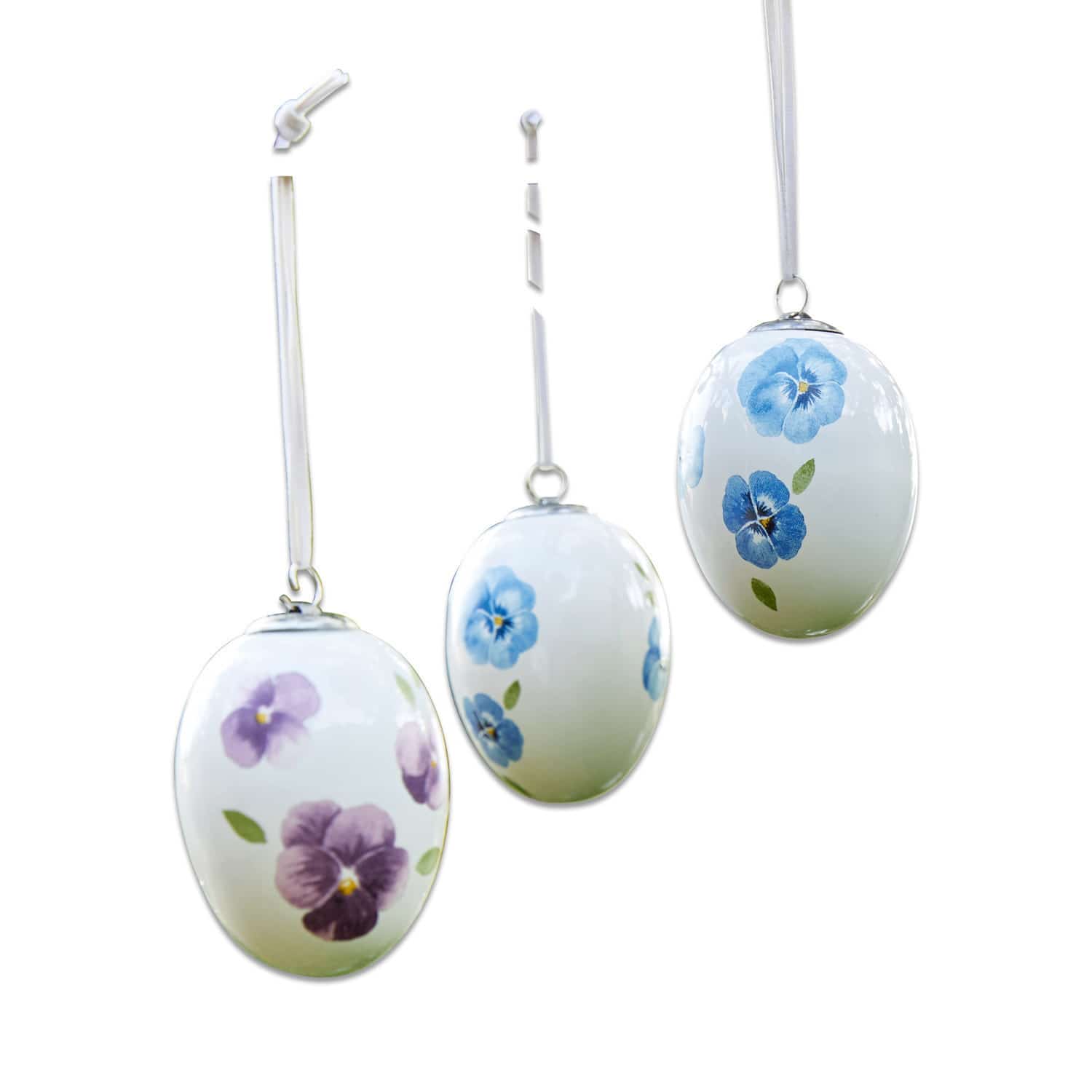 Lot de 6 œufs de Pâques Elle