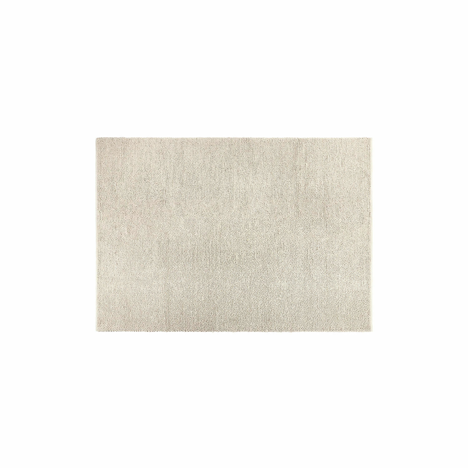 Vloerkleed Coleman Beige rechthoekige placemat van geweven stof met fijne textuur voor tafeldecoratie