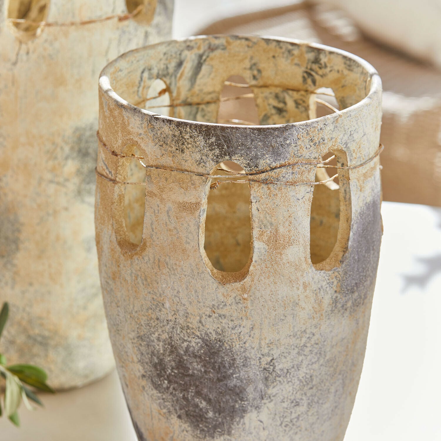 Lot de 2 vases Delunas