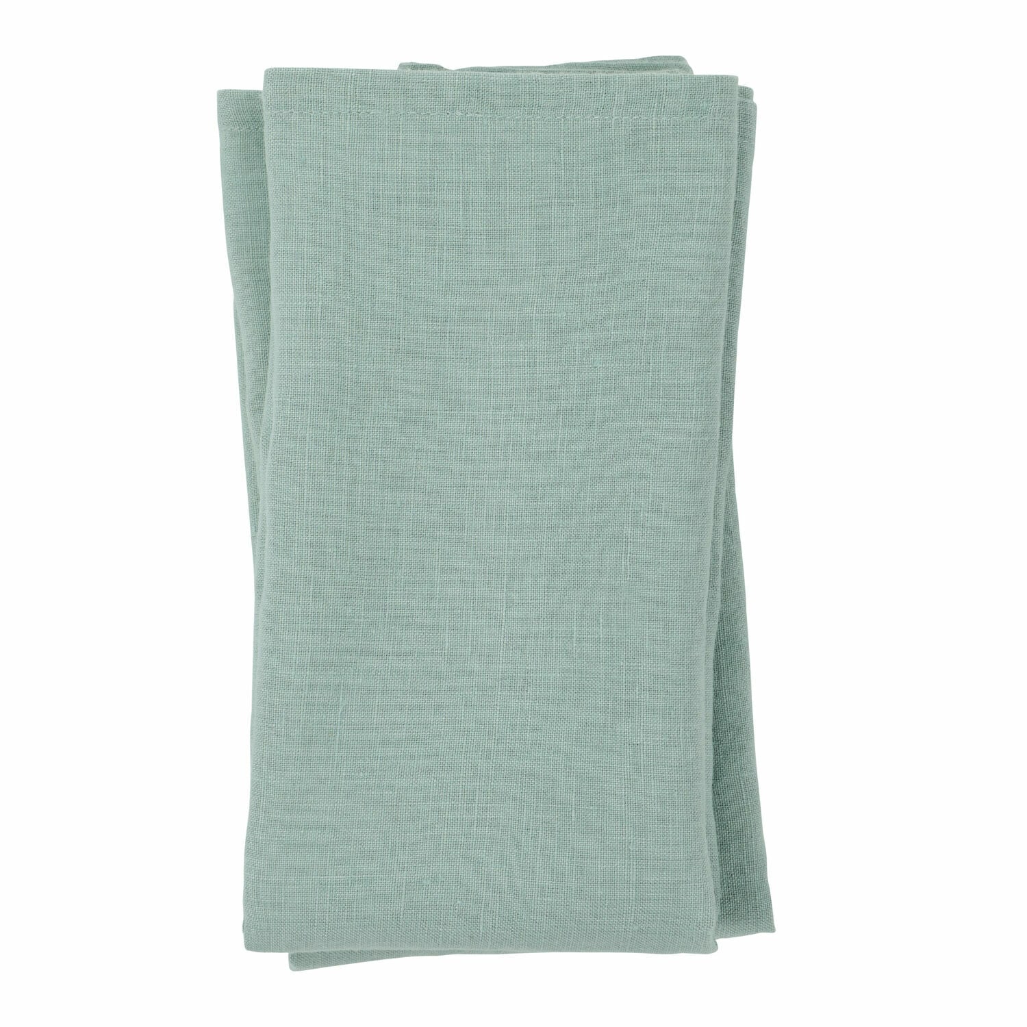 vert Lot de 4 serviettes en lin vert Ghis, douces et durables, parfaites pour la décoration de table