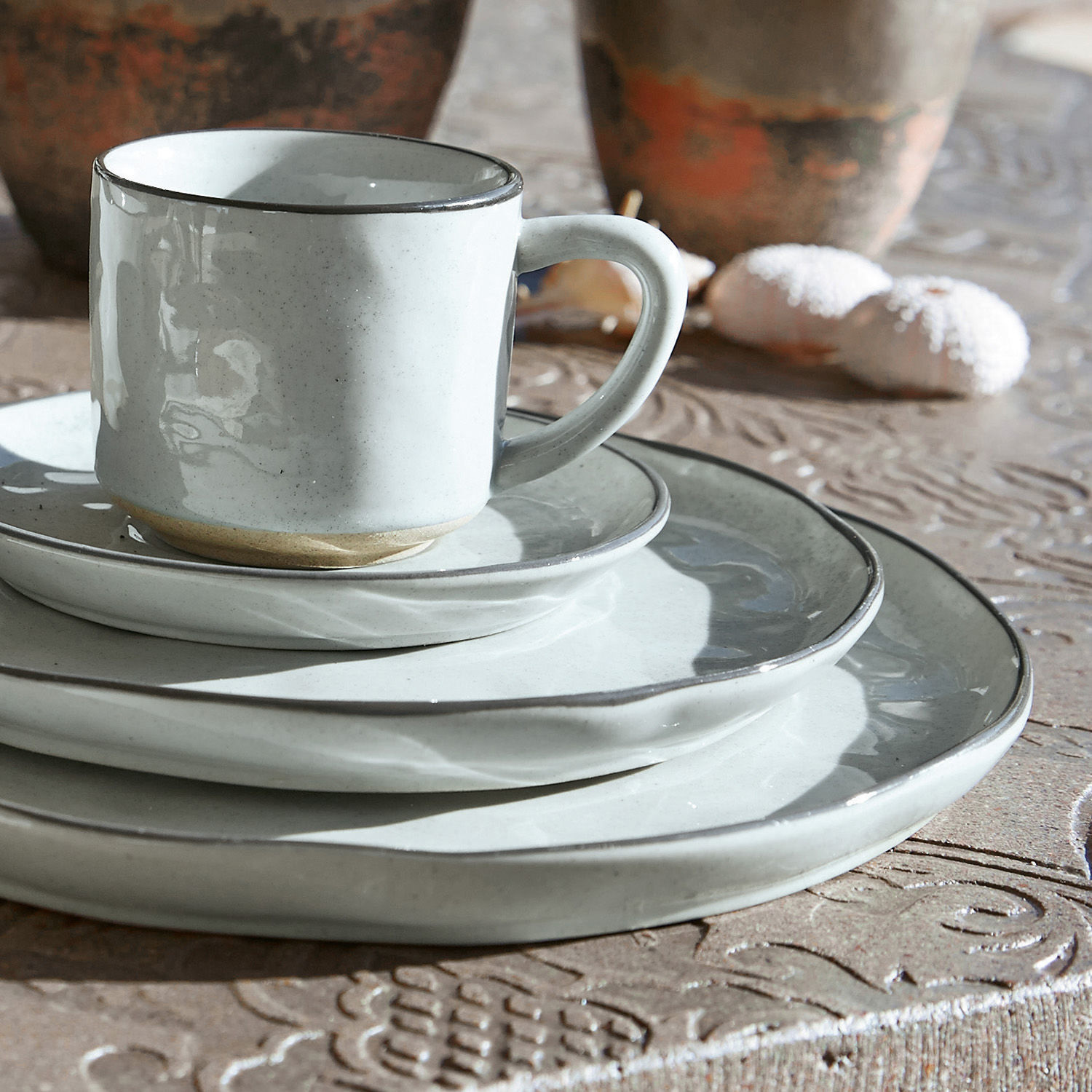 Servies set van 30 Biarré