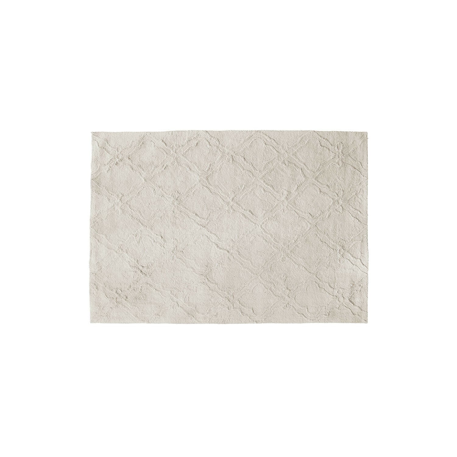 Tapis Petrus Tapis de bain beige en coton doux avec motif discret, parfait pour la salle de bain