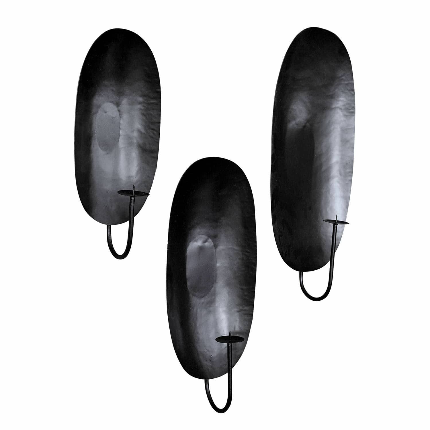 Lot de 3 porte-bougies muraux Lappion