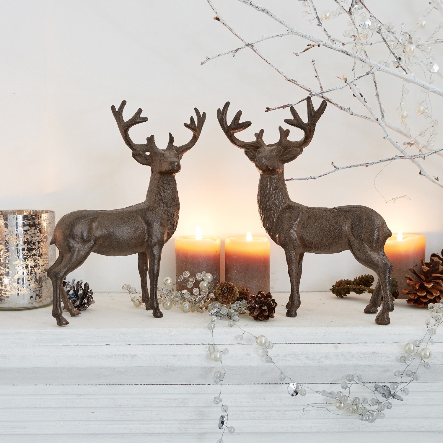 Lot de 2 cerfs décoratifs Friends
