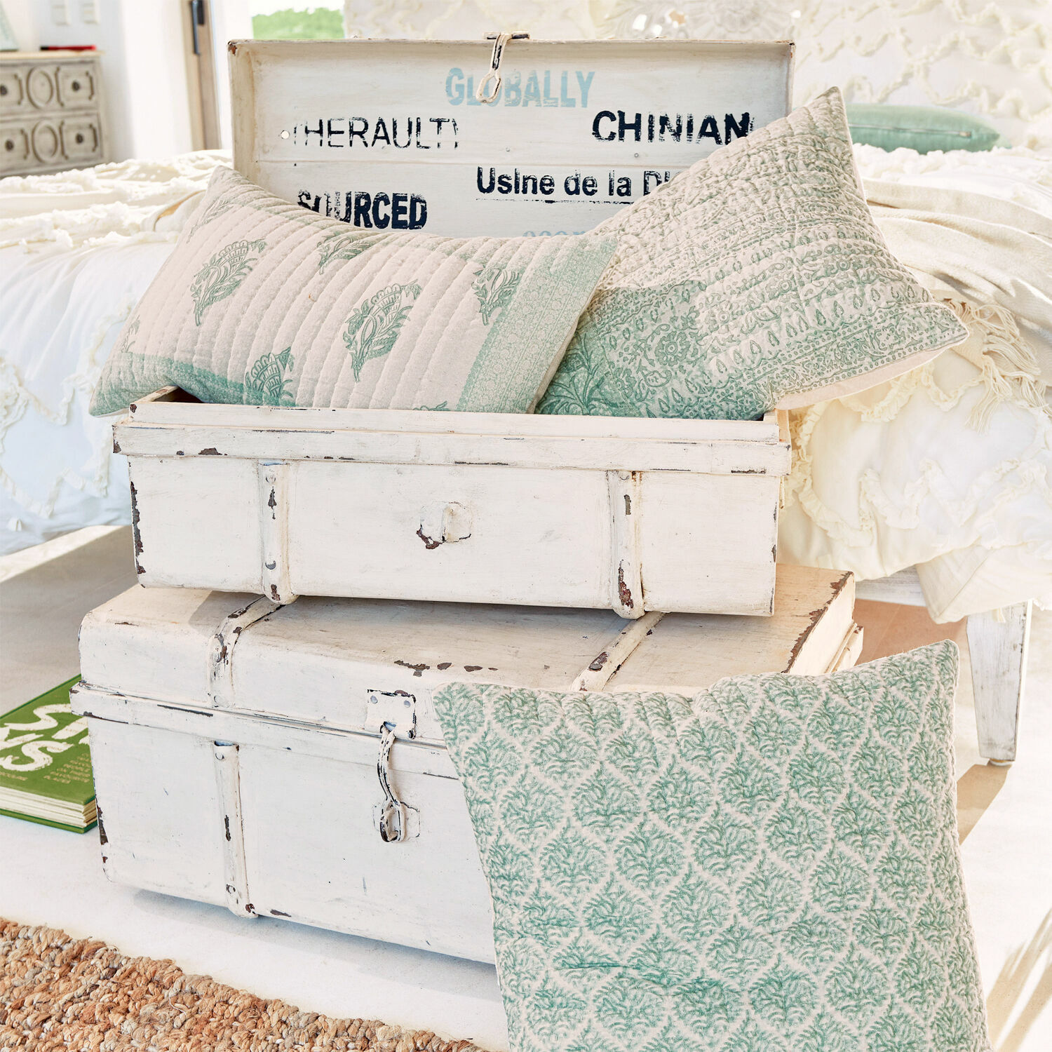 Lot de 2 malles Riga