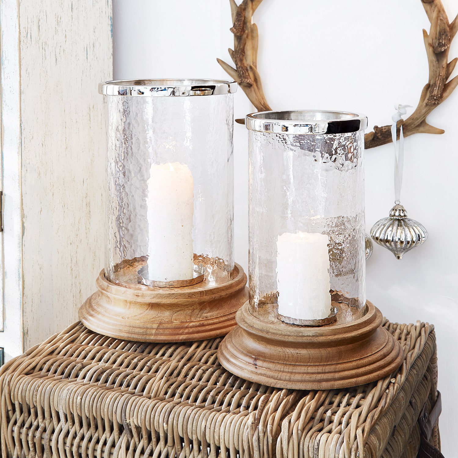 Windlicht, set van 2 Plomfield