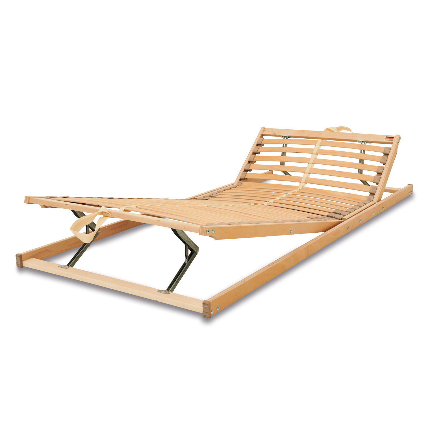Bedbodem van natuurlijk beukenhout met verstelbare rugleuning en flexibele latten voor comfort