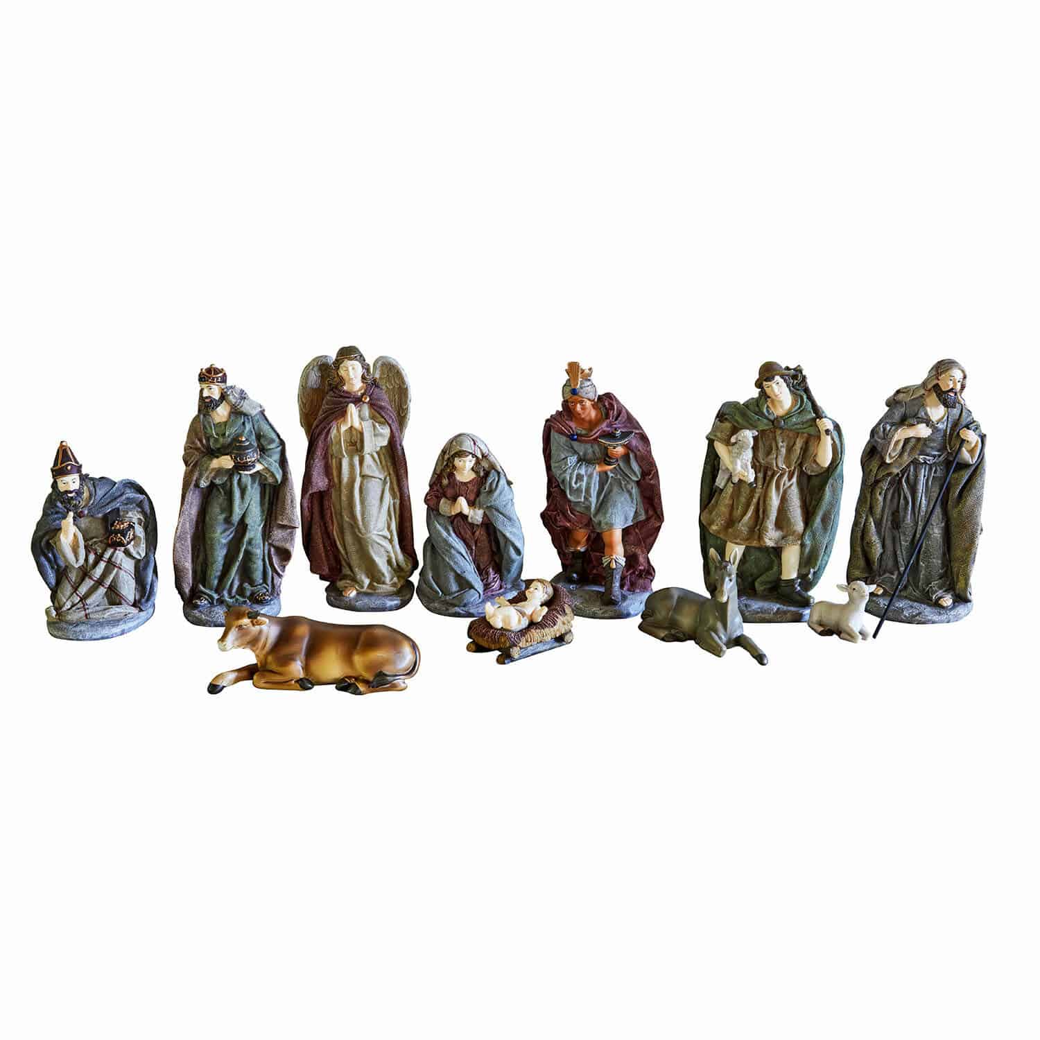 Lot de 11 personnages de crèche Luniva