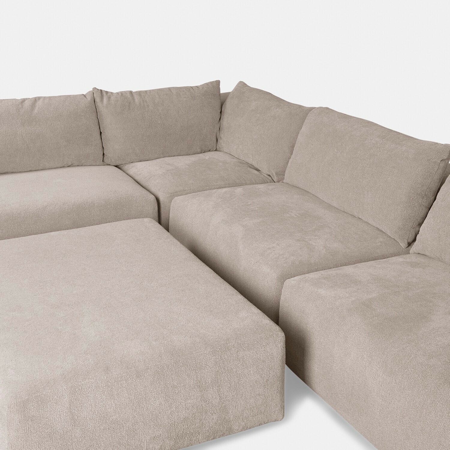 Canapé modulable avec pouf Northcombe