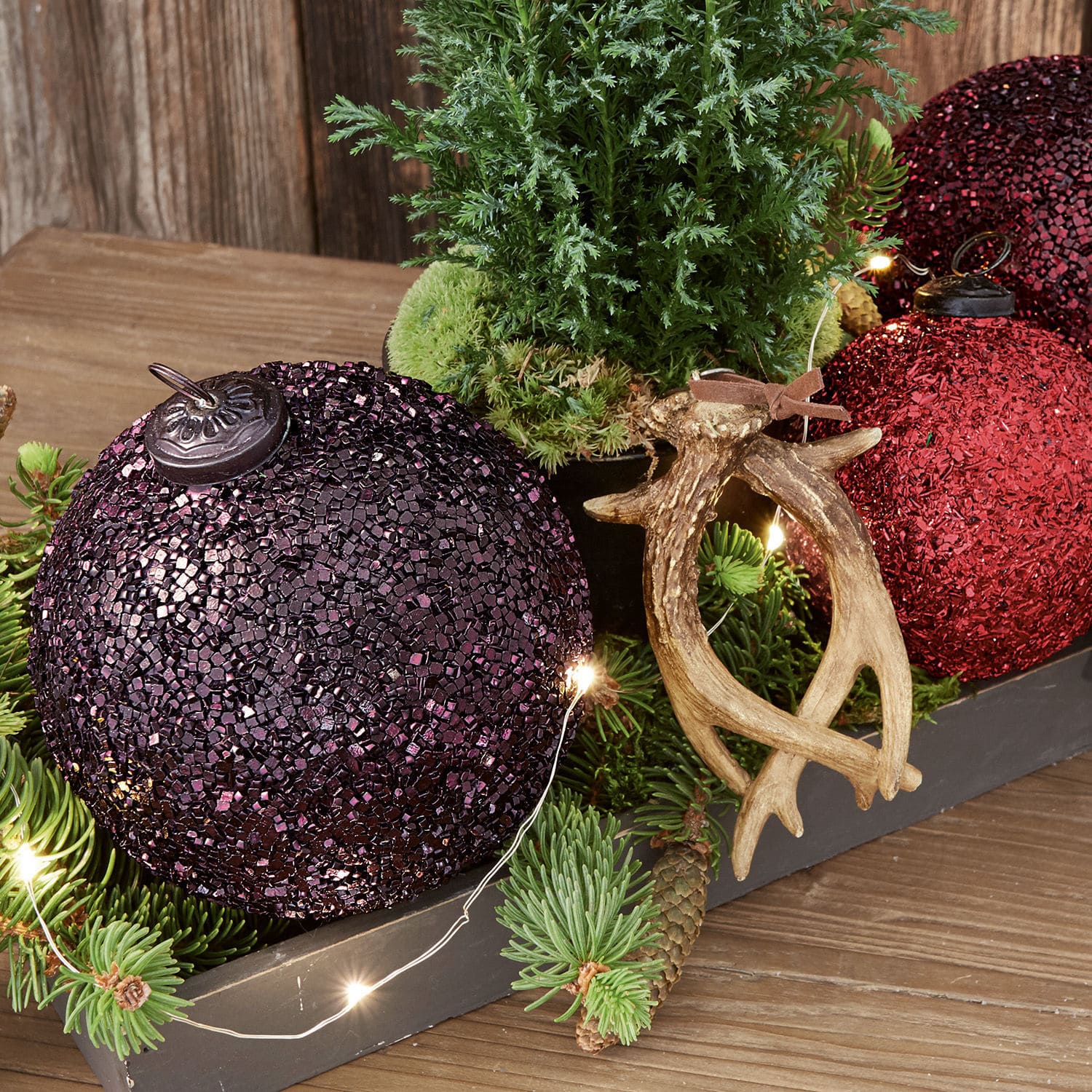 Kerstversiering set van 3 Paserienne