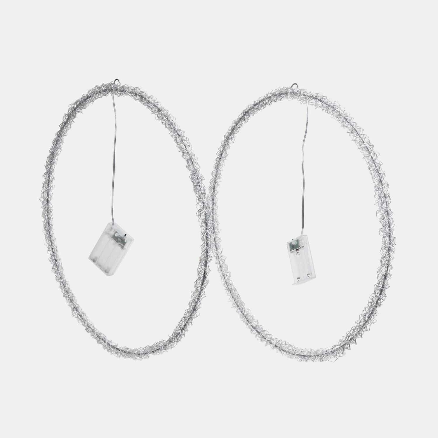 Lot de 2 couronnes à LED Elanari
