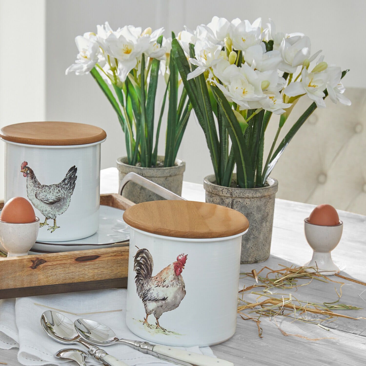 Lot de 2 fleurs décoratives Soralen