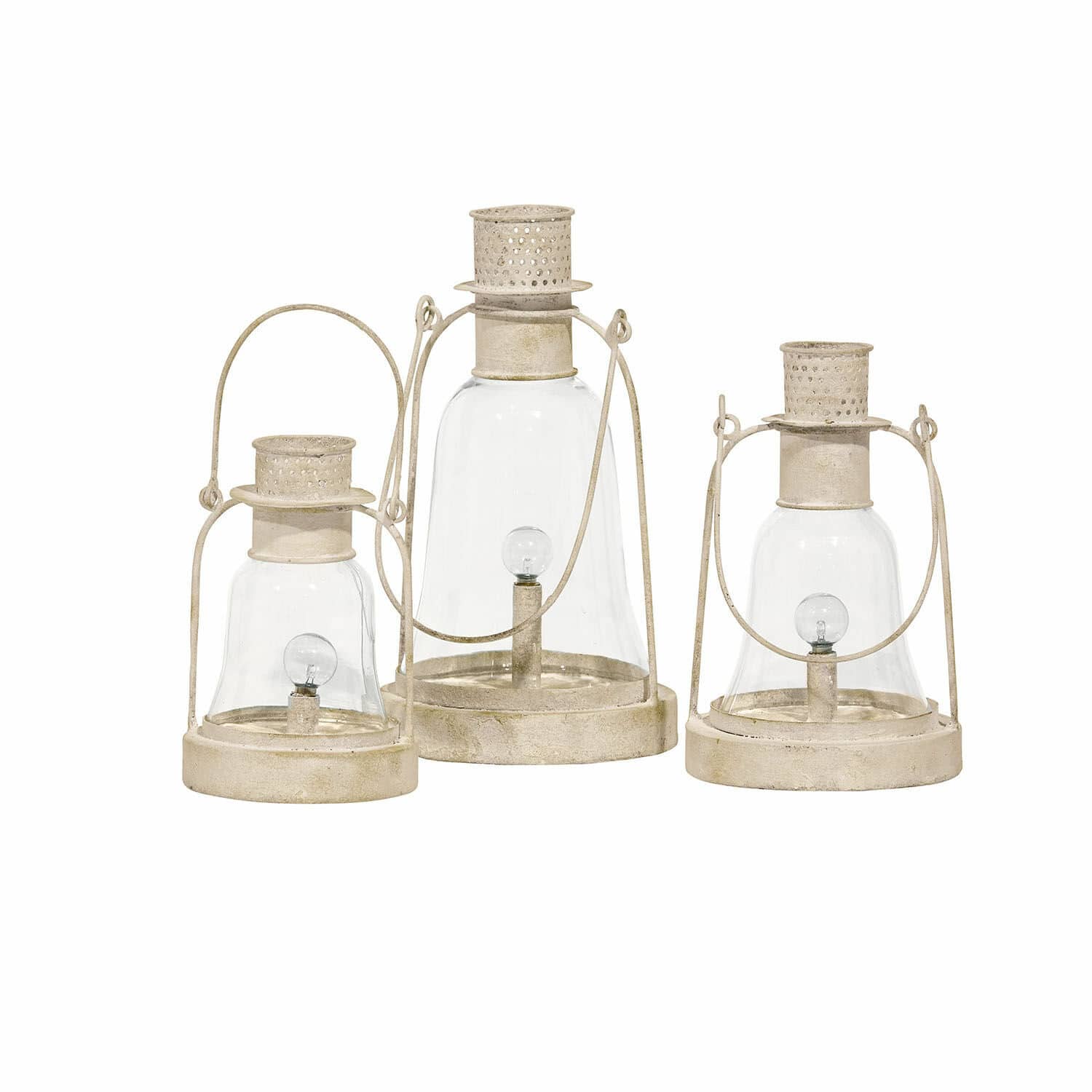 Lot de 3 lanternes LED Fitou