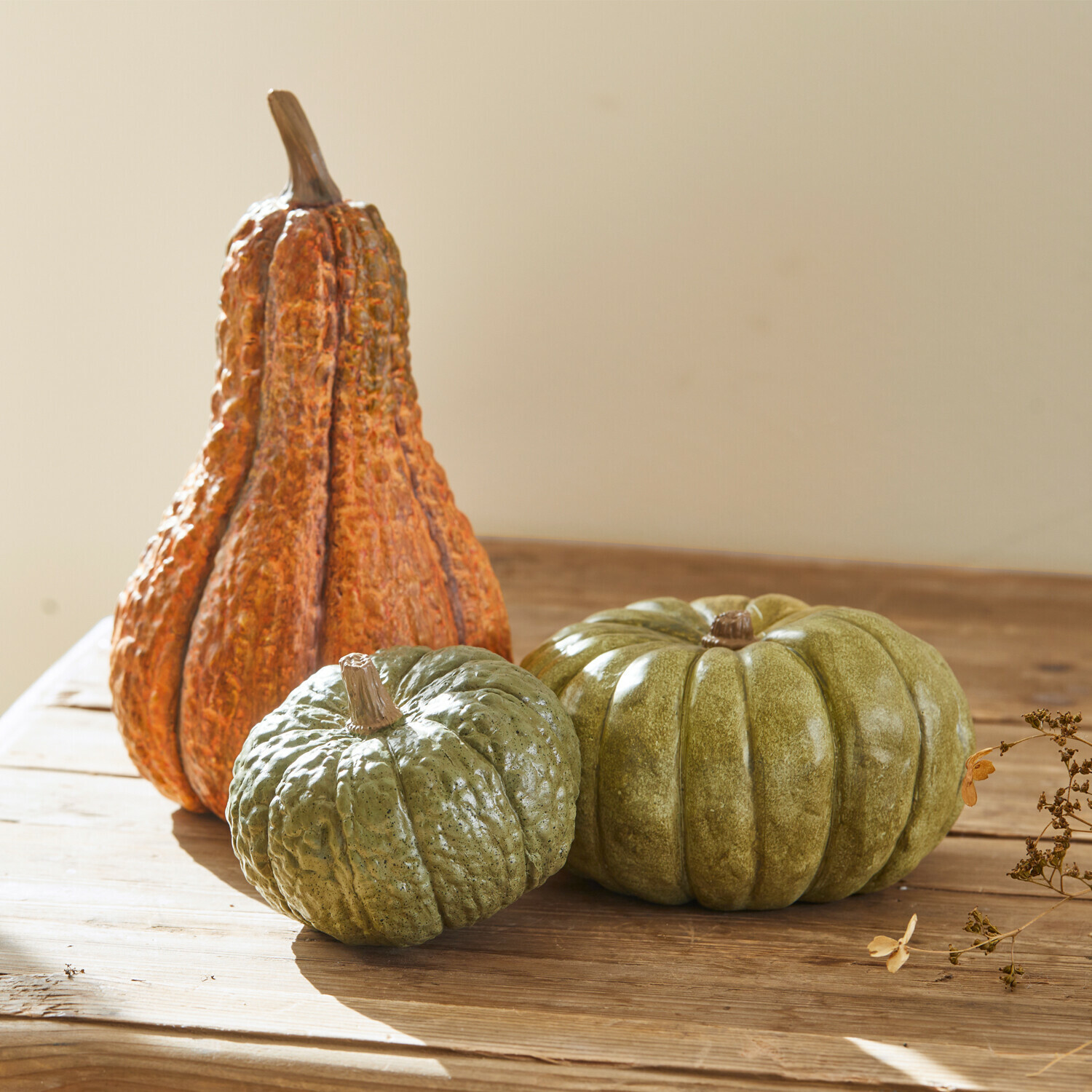 Lot de 3 citrouilles décoratives Raliven
