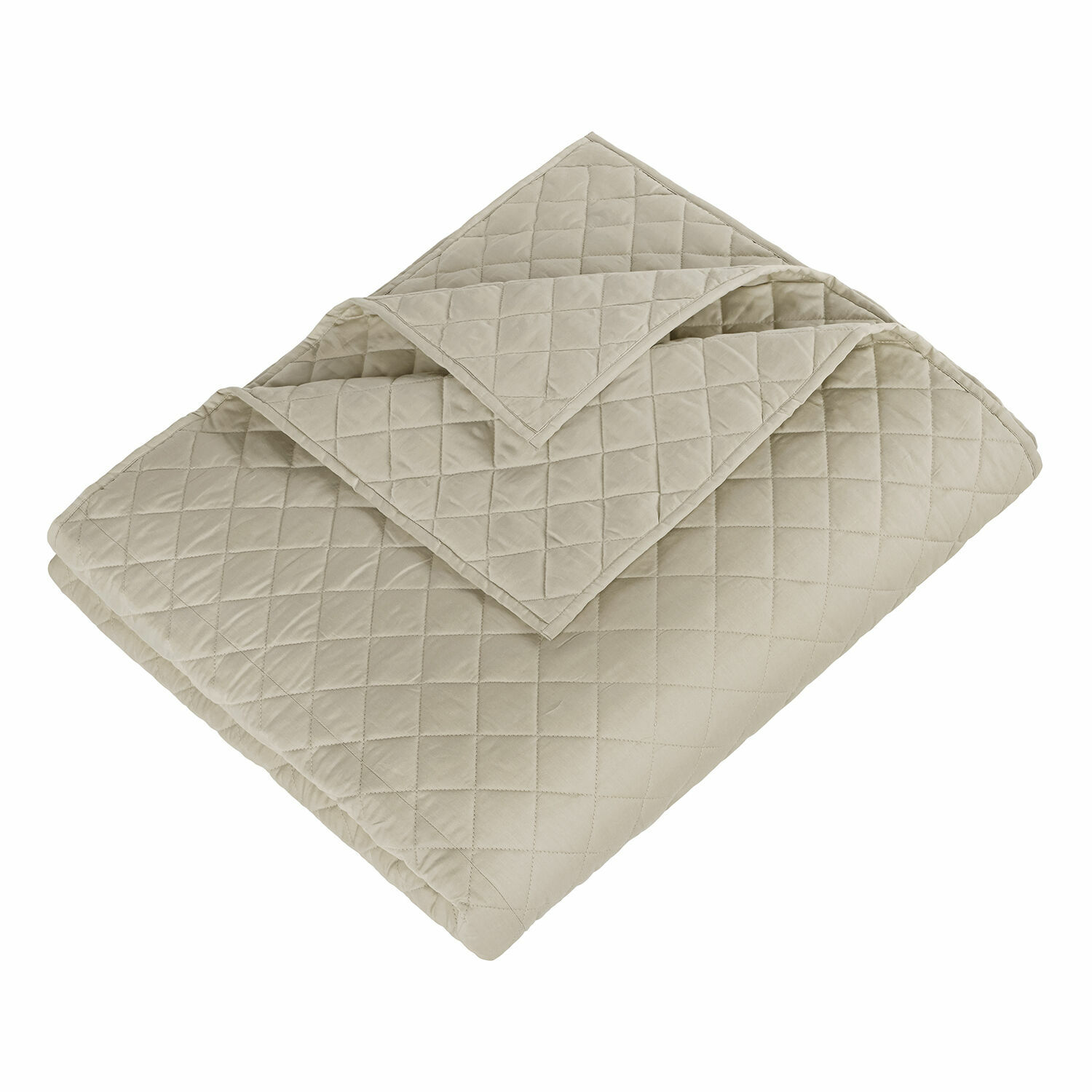 Quilt Jolique Beige doorgestikte deken van zacht materiaal, ideaal voor slaapkamer en woonkamer decoratie