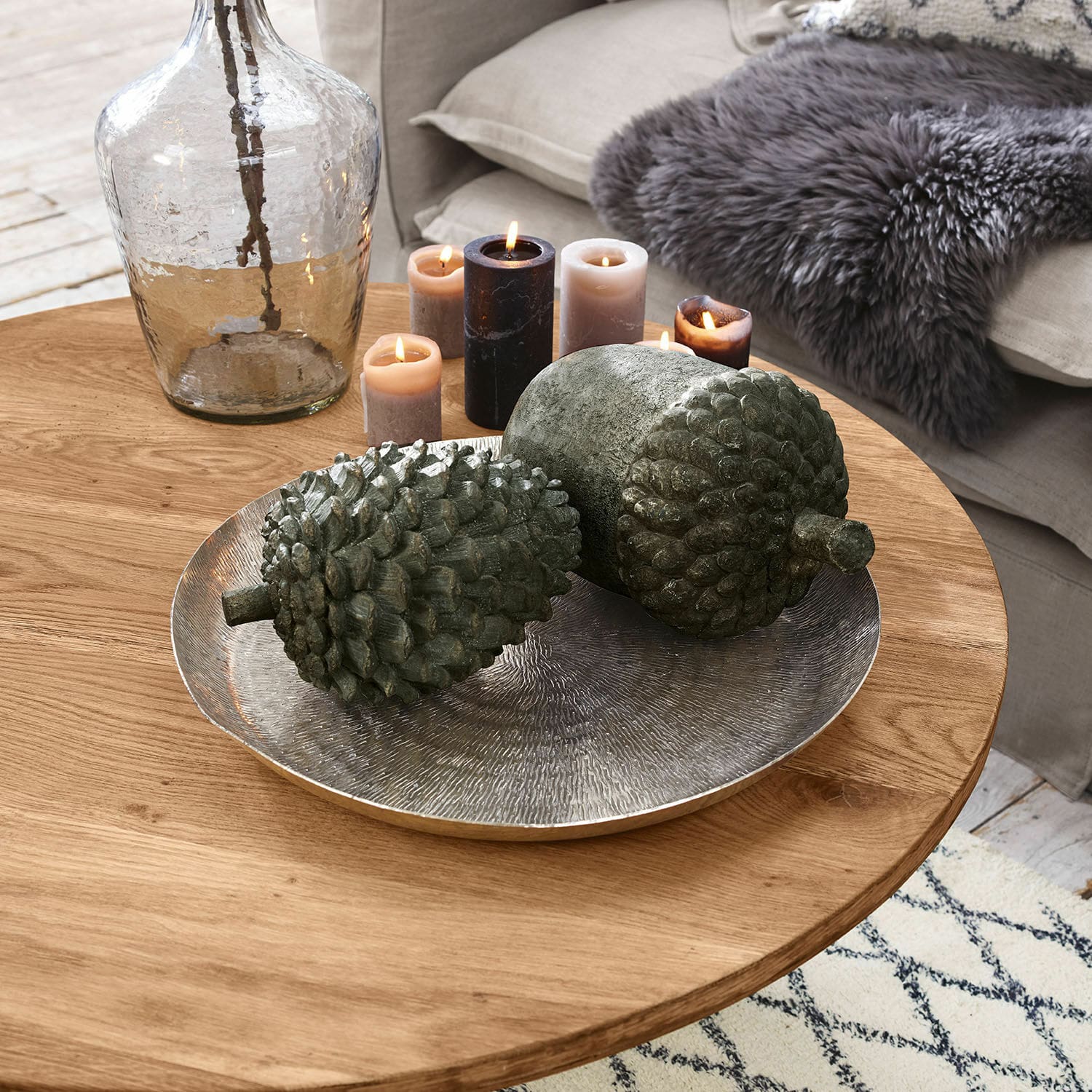 Decoratievruchten set van 2 Hazelle