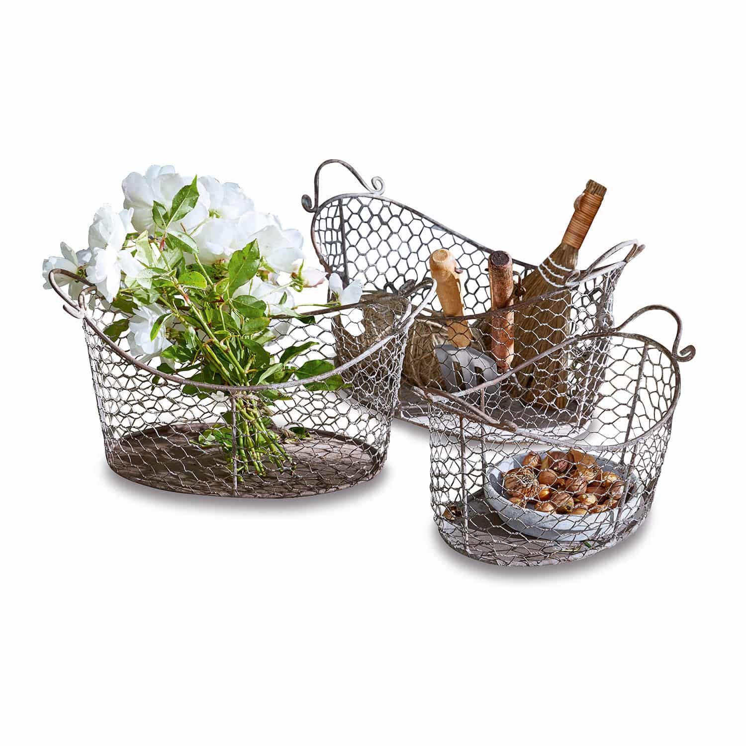 Lot de 3 paniers Norinna
