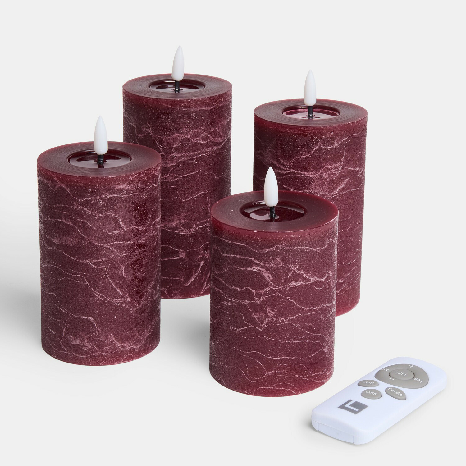 Ledstompkaars set van 4 Ljusvik