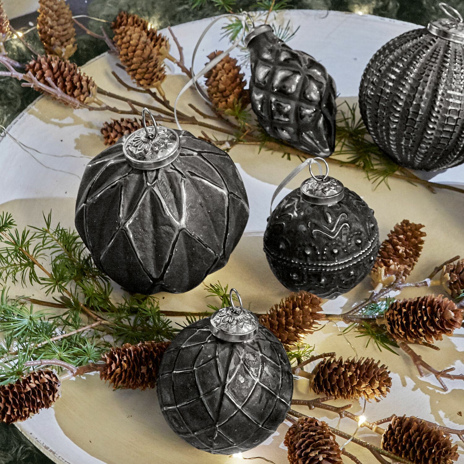 Lot de 6 décorations de Noël Villeurs