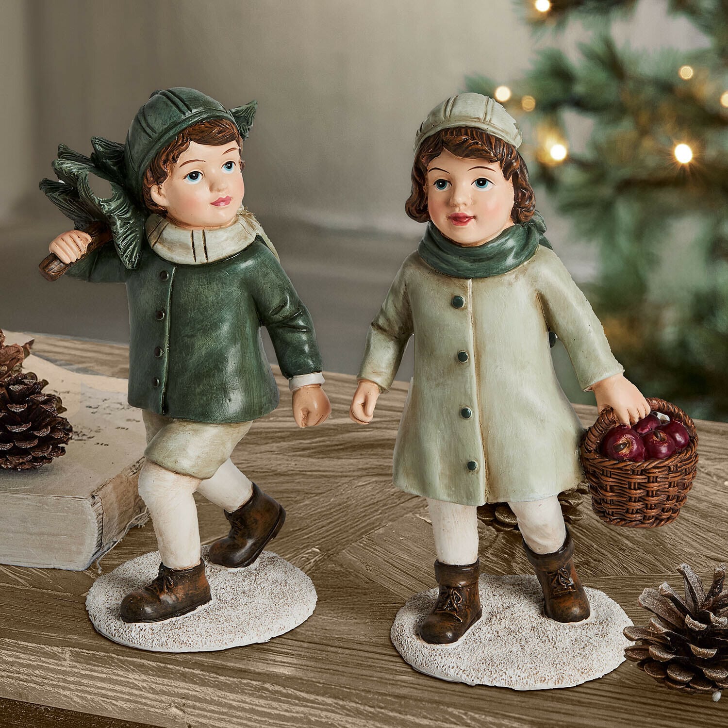 Decoratief kind set van 2 Jaquese Decoratief kind set van 2 Jaquese