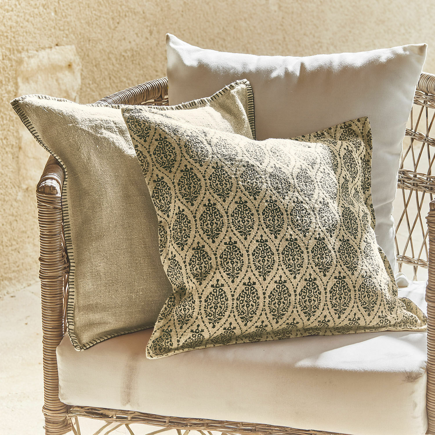 Lot de 2 housses de coussins Ysolde