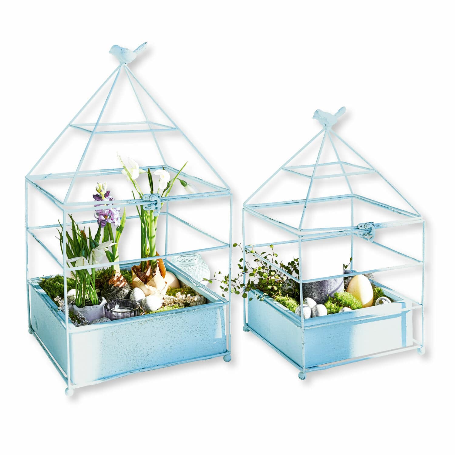 Lot de 2 cages à oiseaux Chani