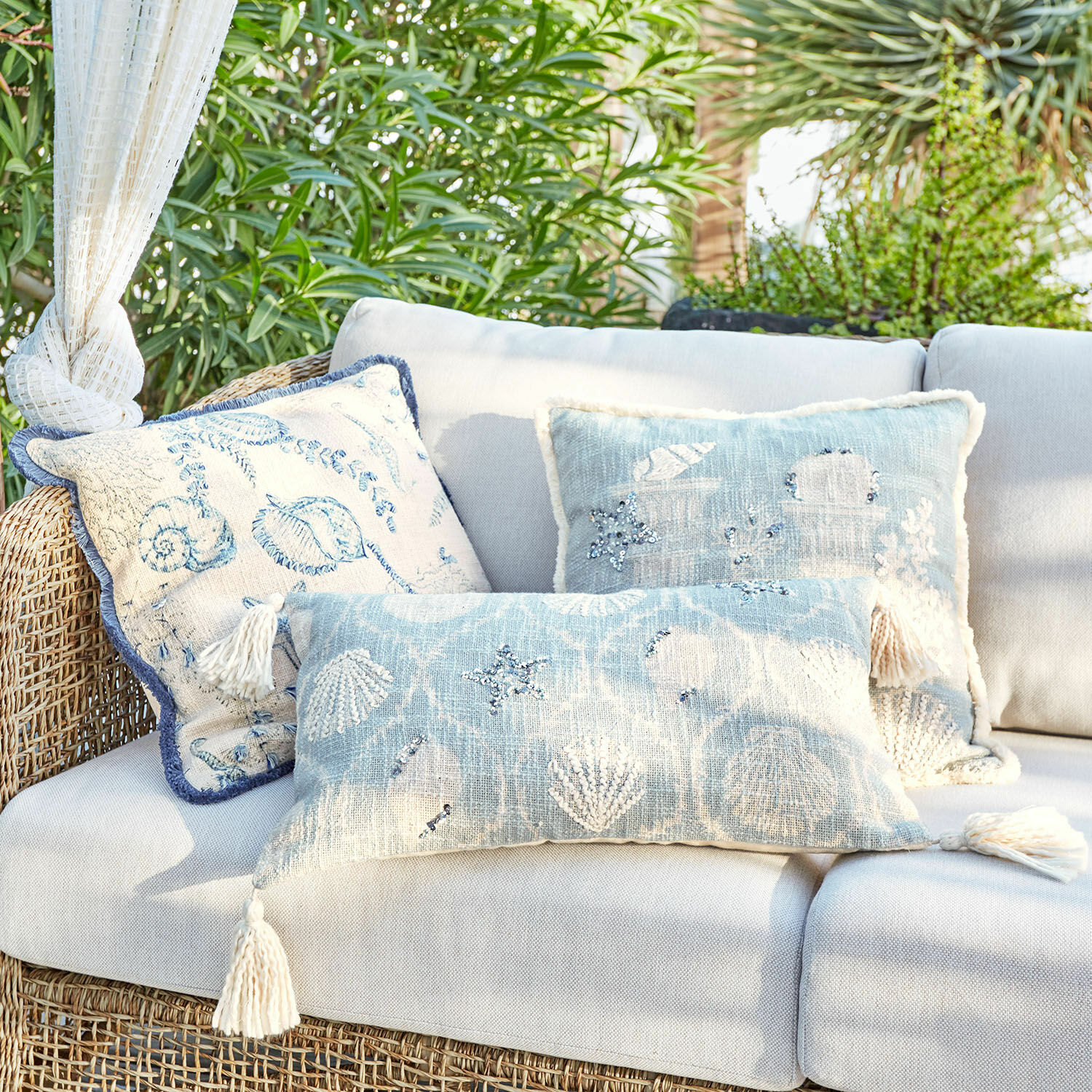 Lot de 3 housses de coussins Calerand