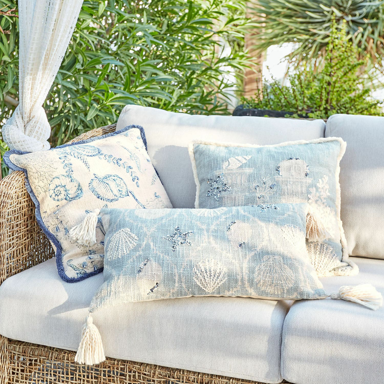 Lot de 3 housses de coussins Calerand