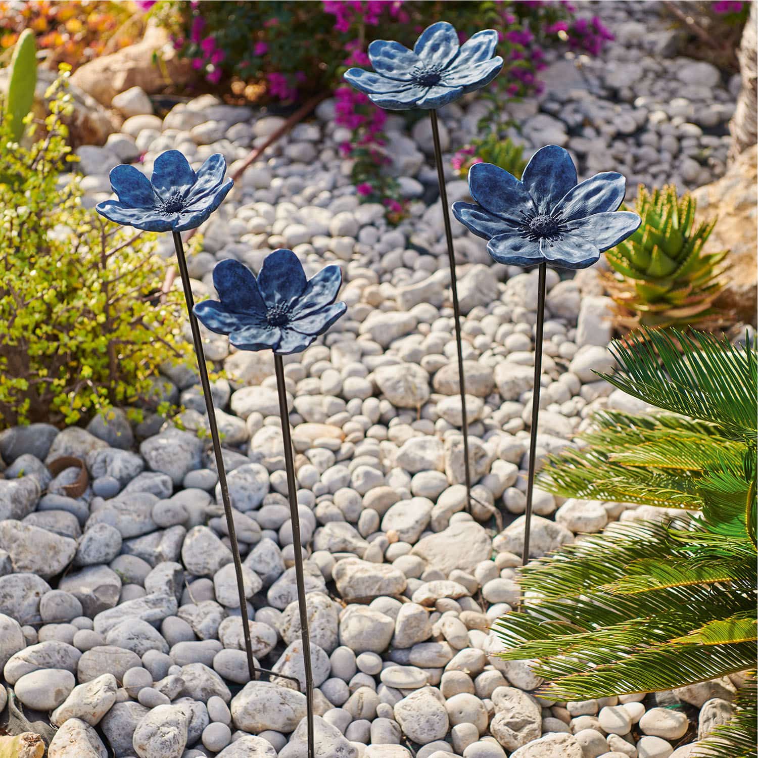 Lot de 2 piques de jardin Soucy