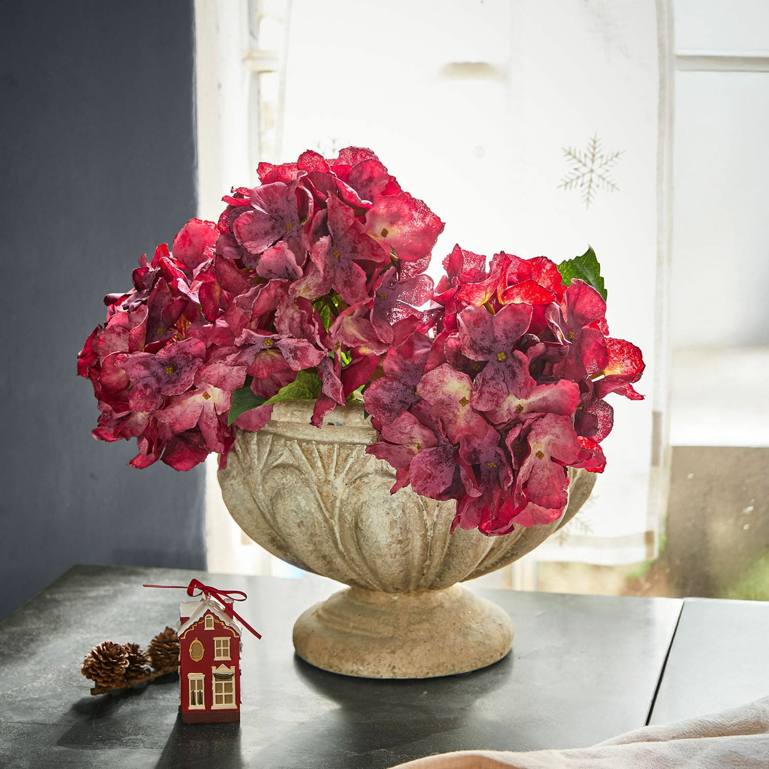 Lot de 3 fleurs décoratives Virette