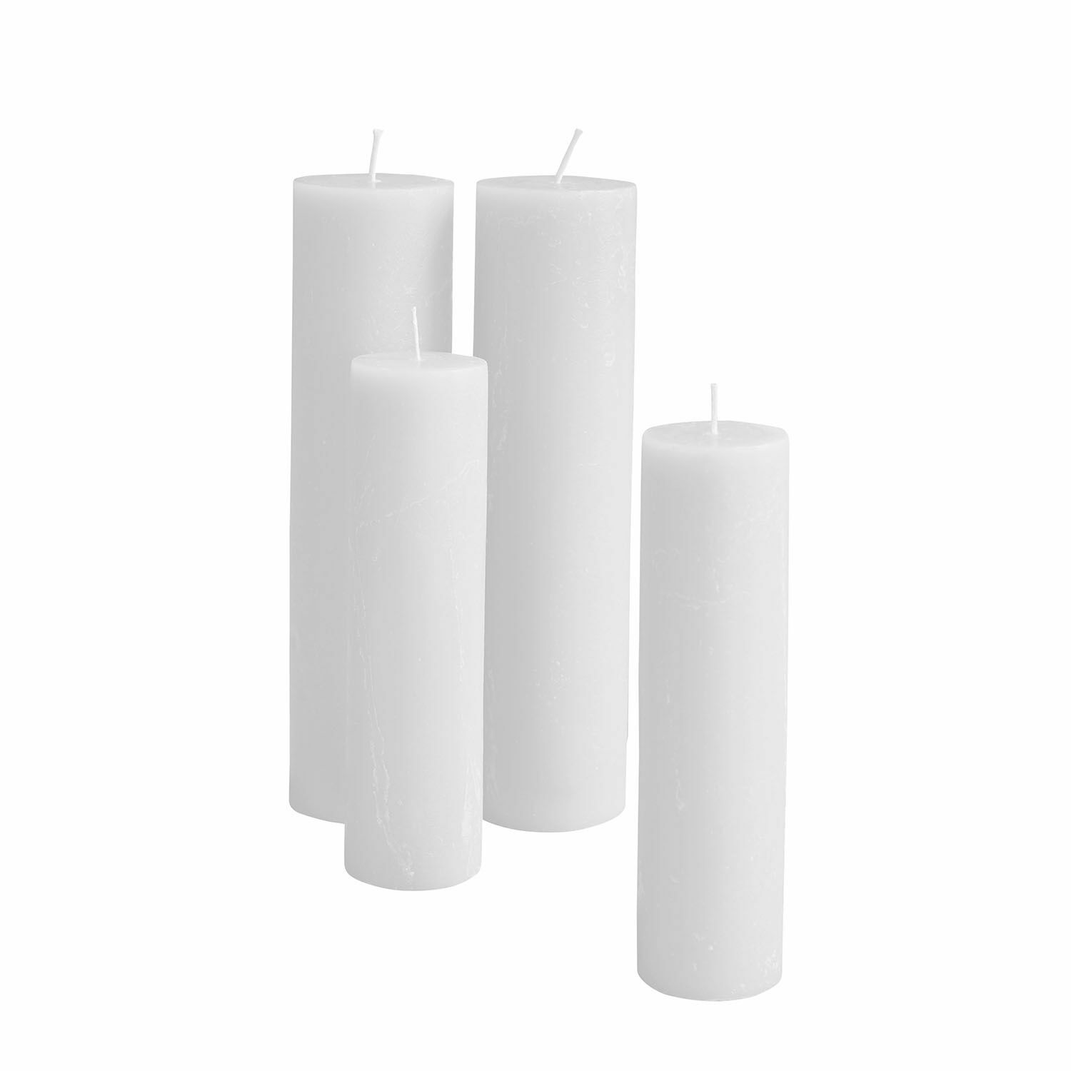 crème Set van 4 Avinal kaarsen in crème kleur van was, interieurdecoratie en sfeerverlichting
