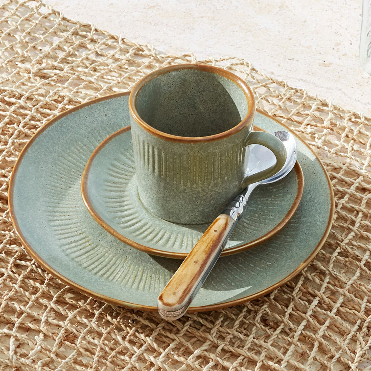 Lot de 6 tasses avec soucoupes Périers