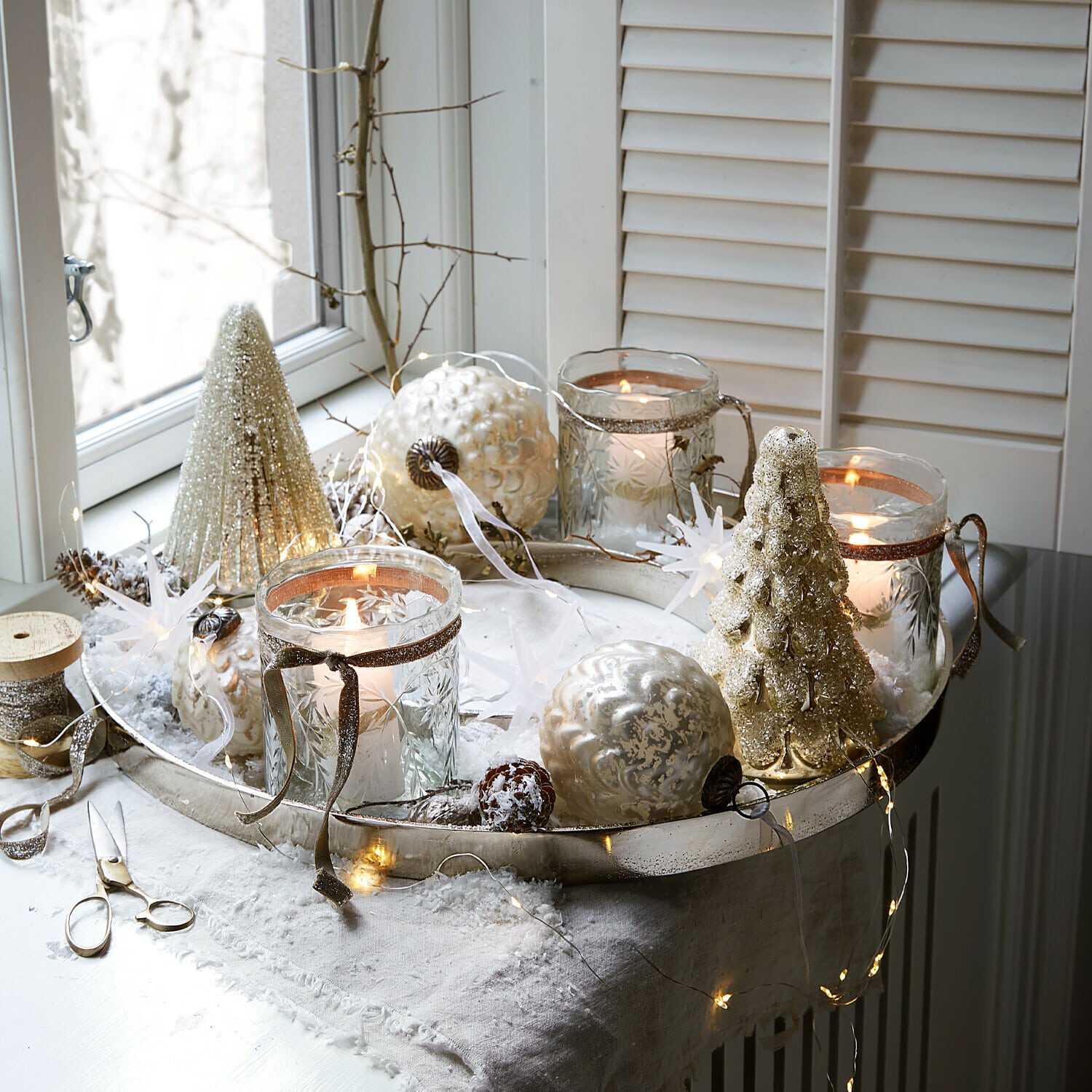 Kerstbal set van 6 Domara