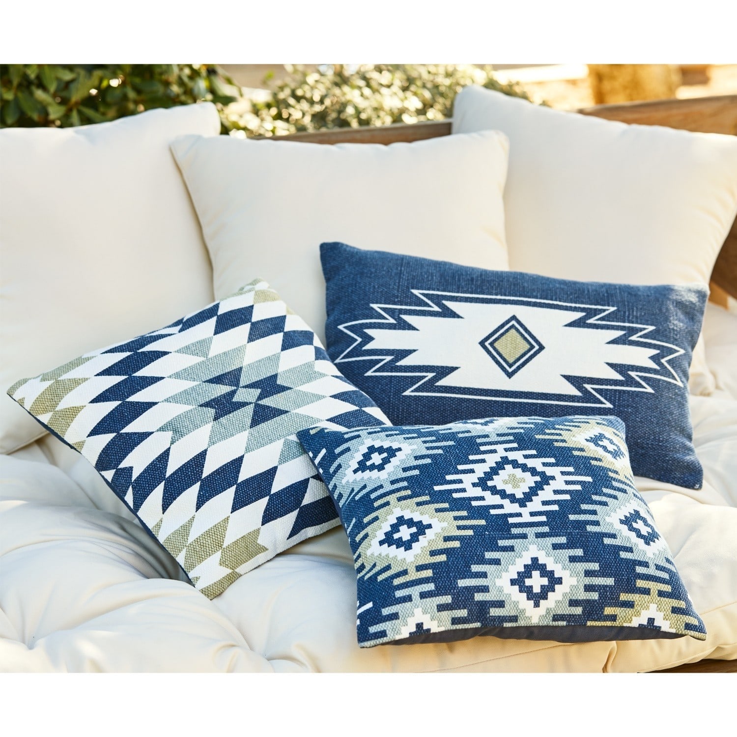 Lot de 3 housses de coussins Leonice