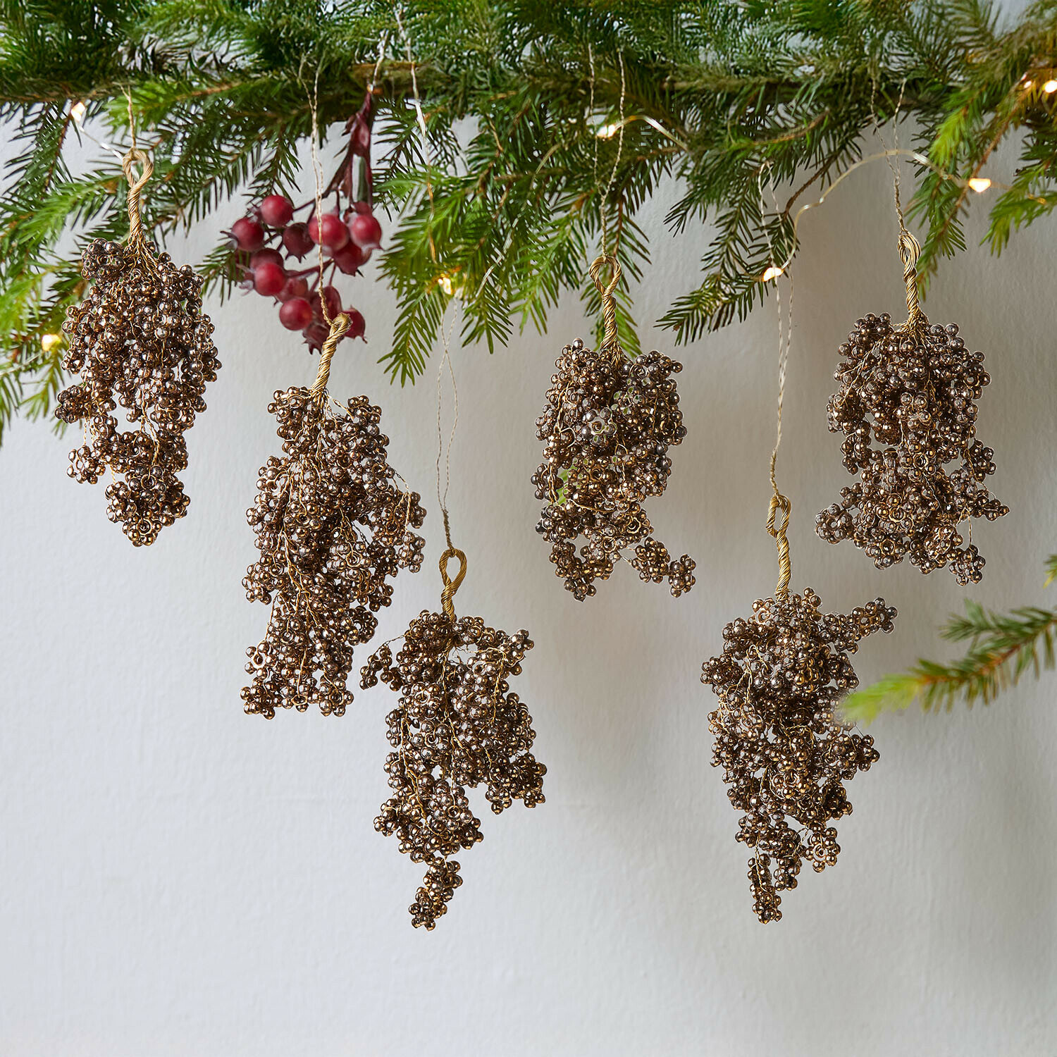 Lot de 6 décorations à suspendre Fadira