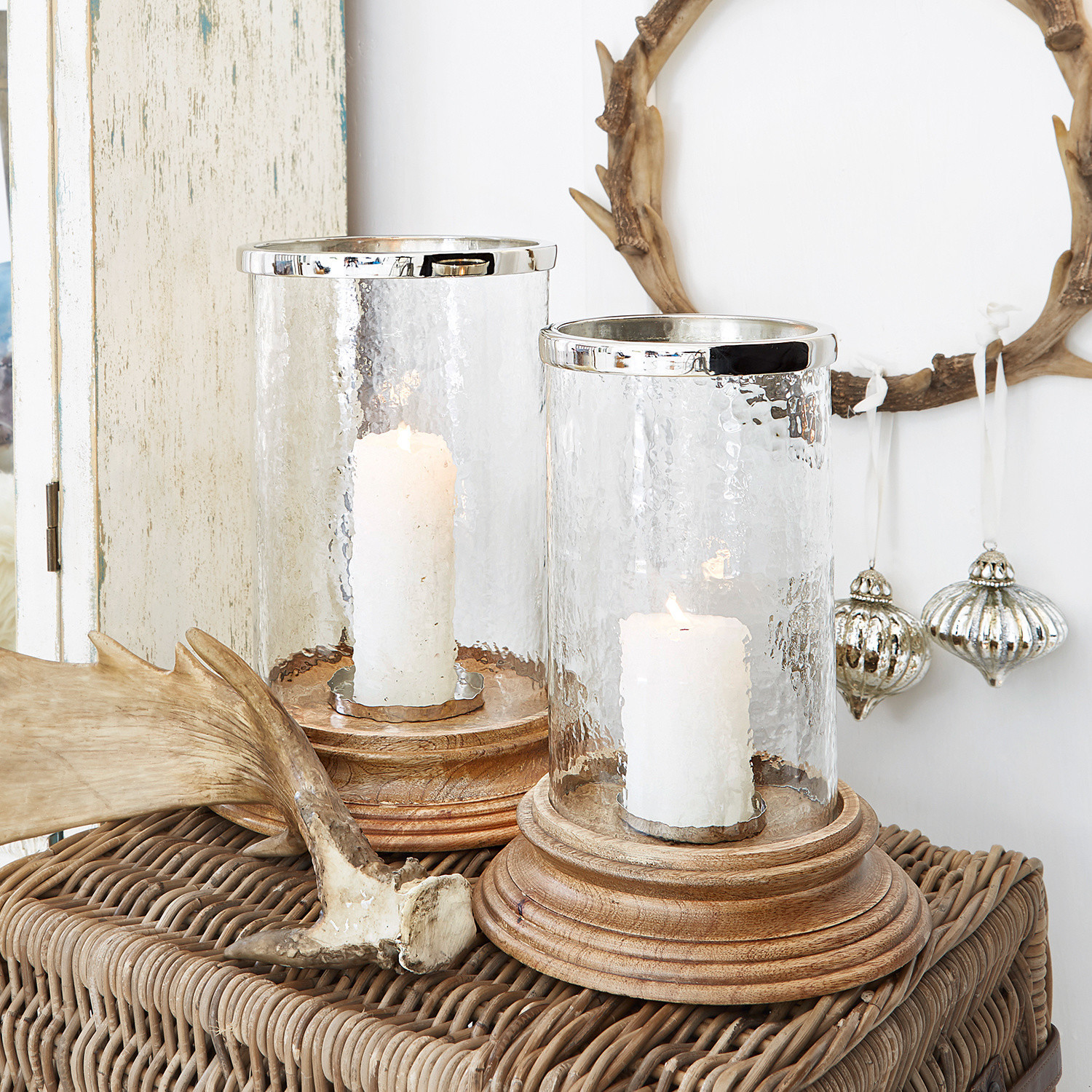 Windlicht, set van 2 Plomfield