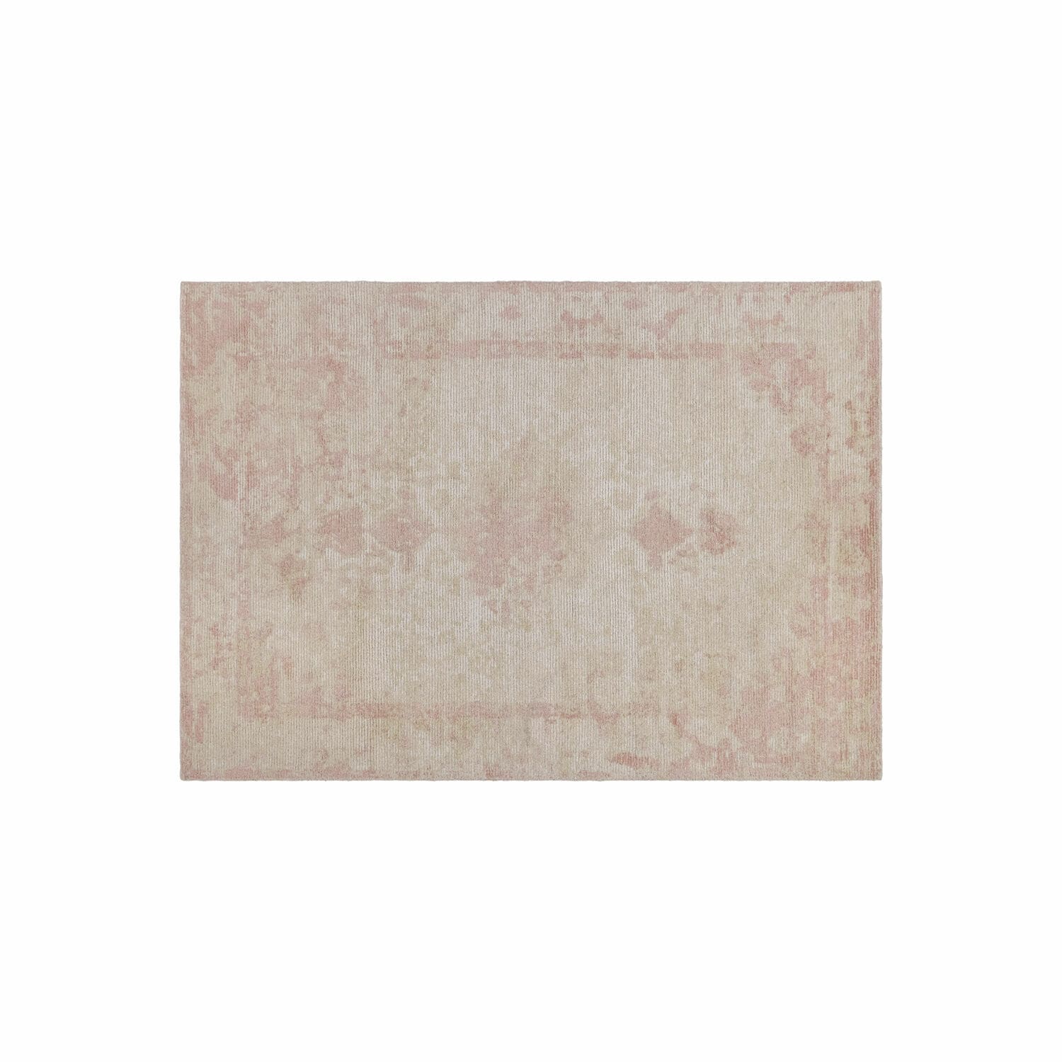 Tapis Zilevax Tapis aux tons pastel rose et beige avec motif subtil, tissu doux pour décoration intérieure