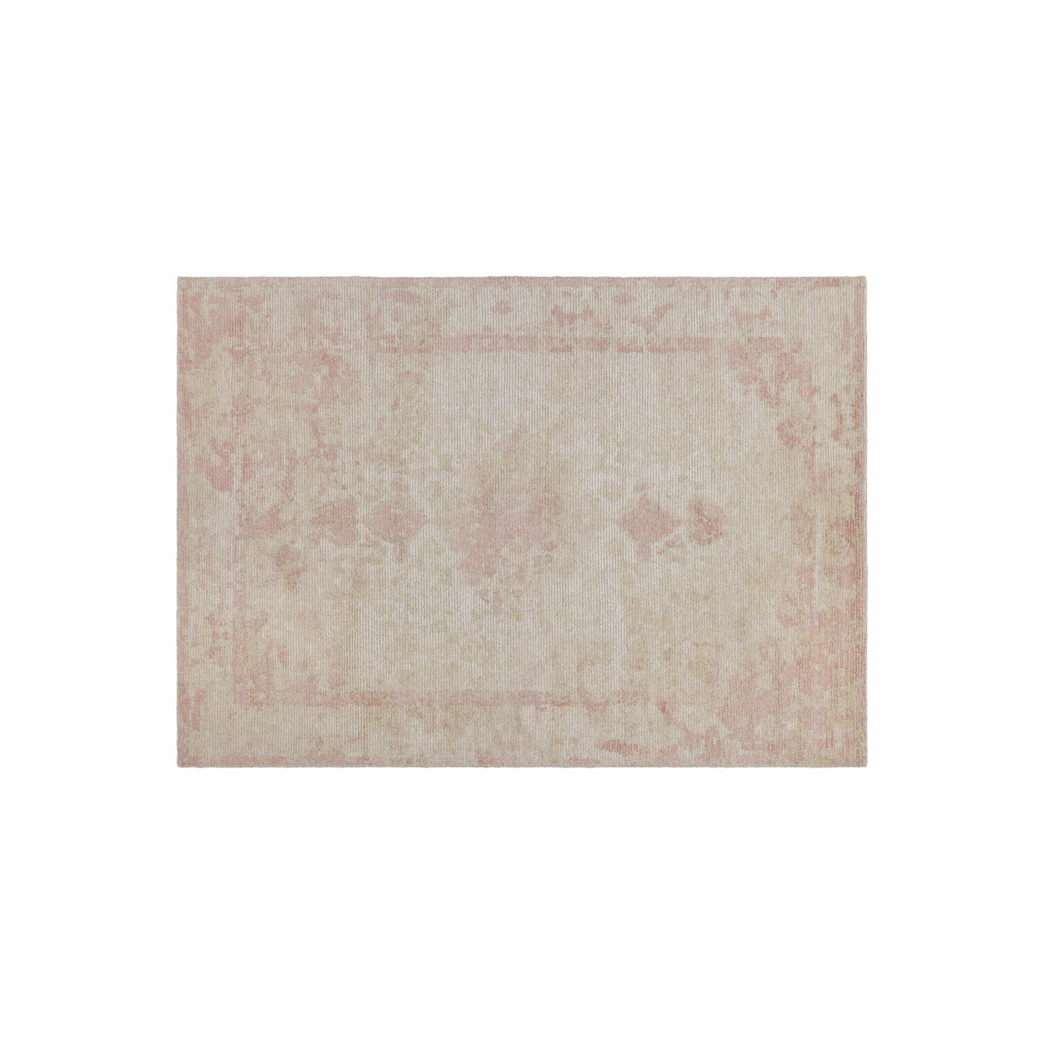 Tapis Zilevax Tapis aux tons pastel rose et beige avec motif subtil, tissu doux pour décoration intérieure