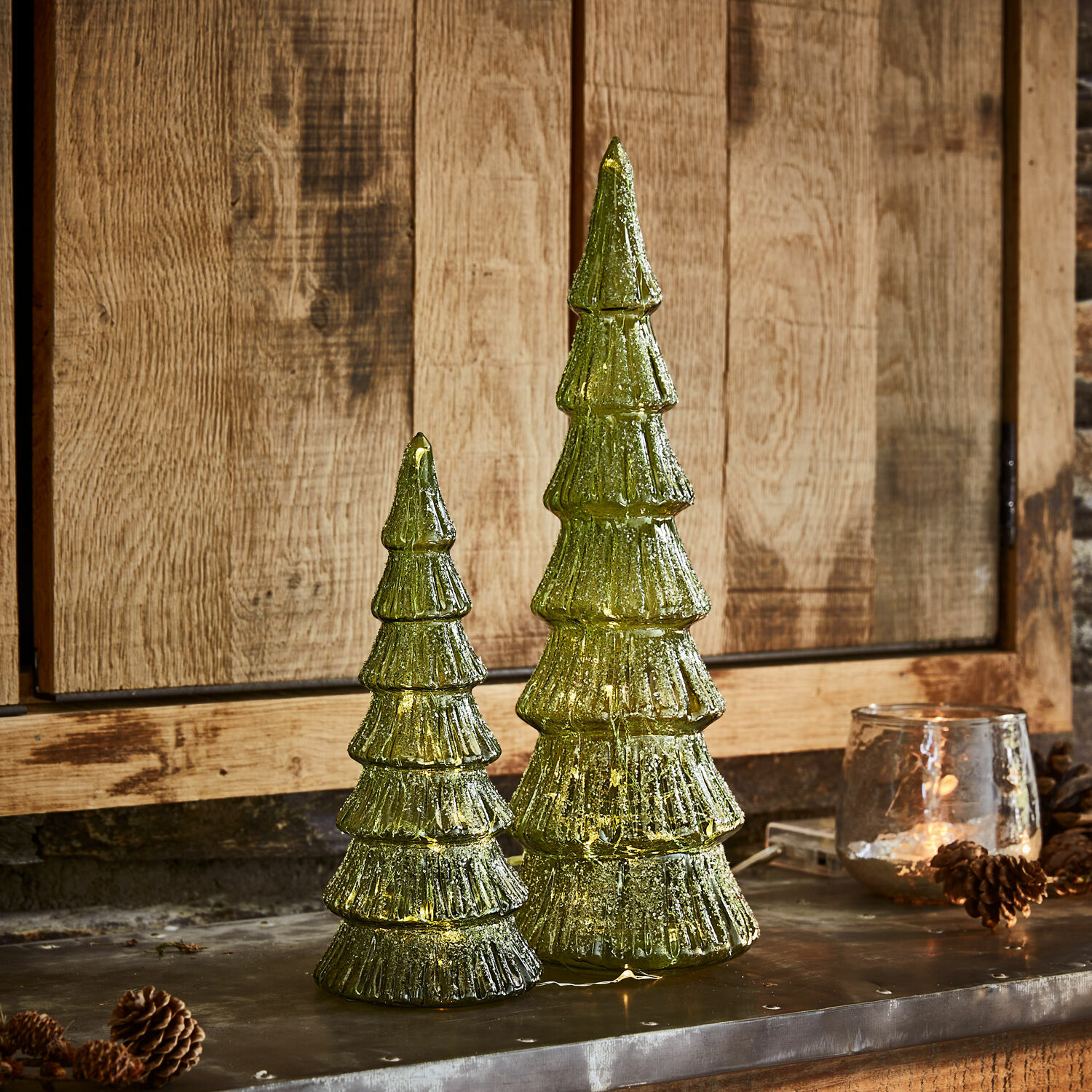 Lot de 2 arbres à LED Merrton