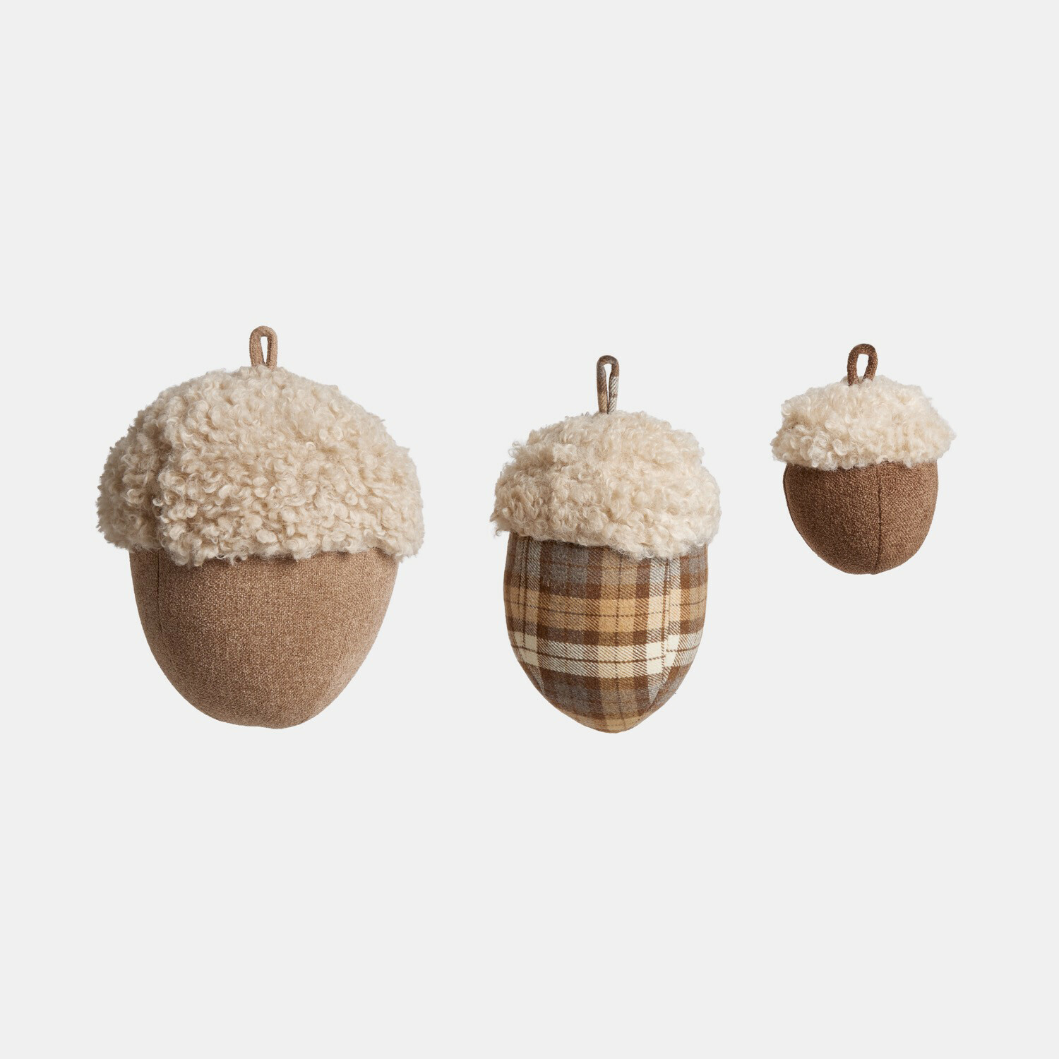 Decoratieve eikel set van 3 Hazelb