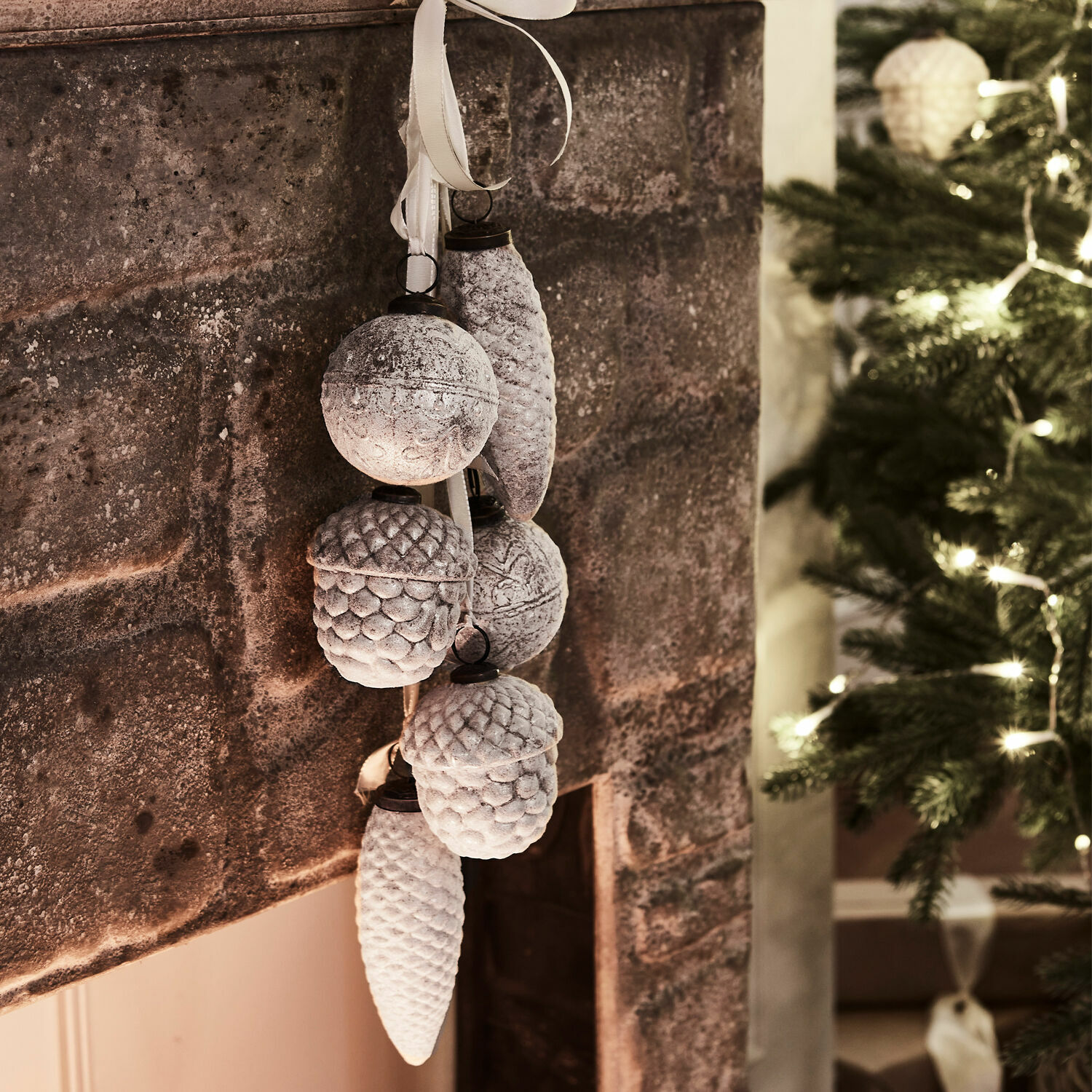 Lot de 6 décorations de Noël Quirat