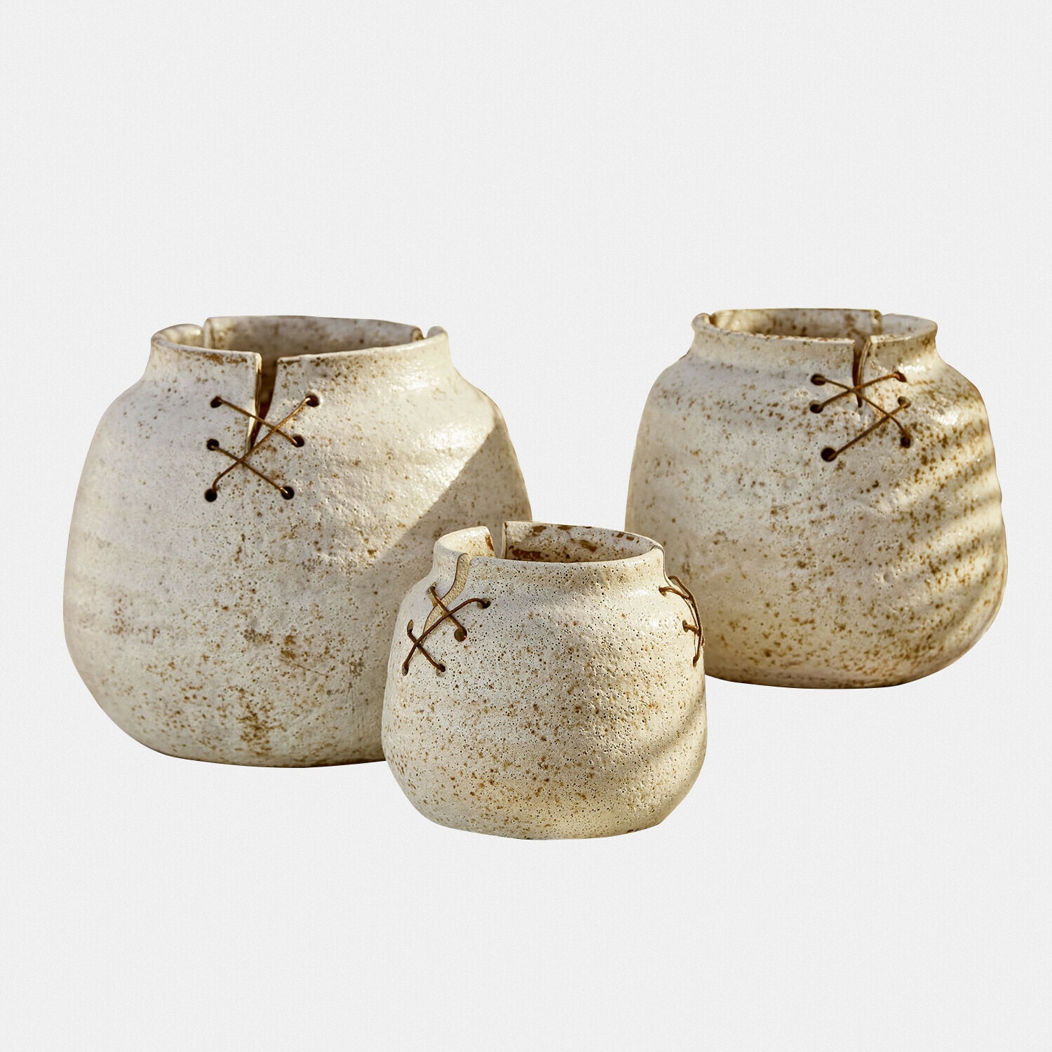 Vaas set van 3 Halvenby