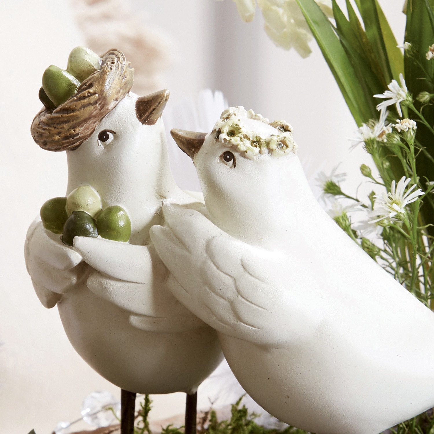 Couple d'oiseaux Orne